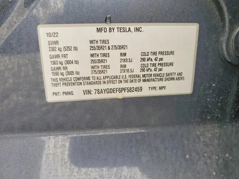 2023 TESLA MODEL Y   