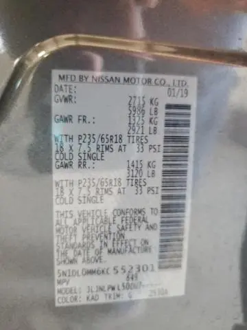 2019 INFINITI QX60 LUXE  