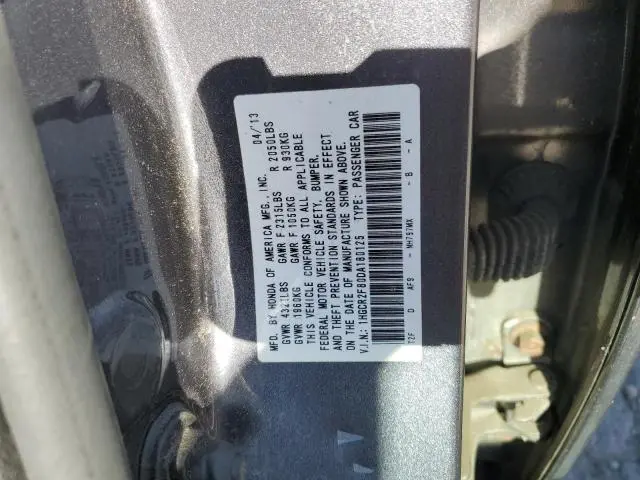 2013 HONDA ACCORD EXL  