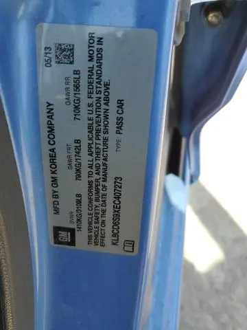 2014 CHEVROLET SPARK 1LT