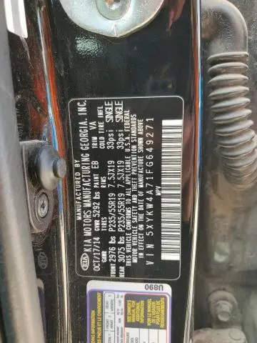 2015 KIA SORENTO SX  