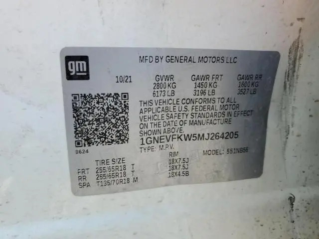 2021 CHEVROLET TRAVERSE LS  