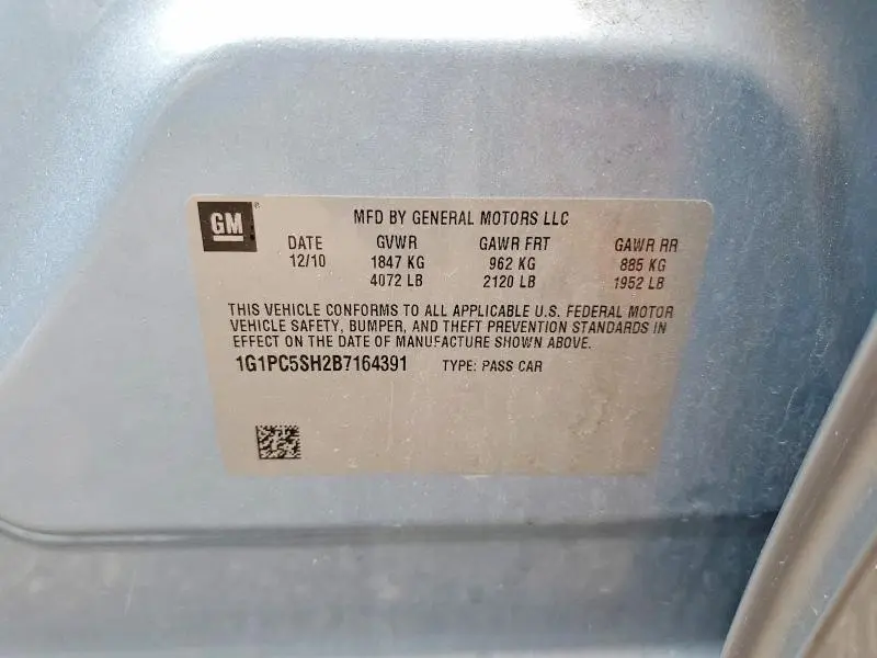 2011 CHEVROLET CRUZE LS  