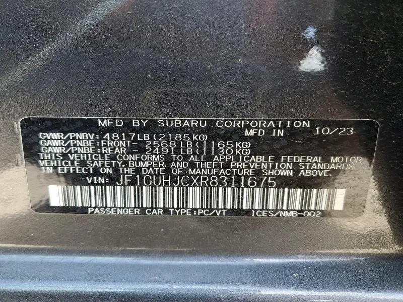 2024 SUBARU IMPREZA RS  