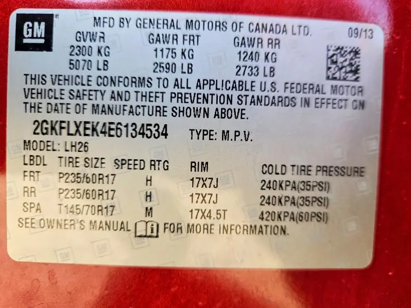 2014 GMC TERRAIN SLT  