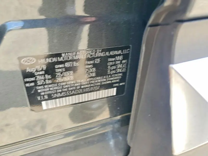 2020 HYUNDAI SANTA FE SEL  