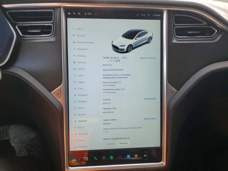 2015 TESLA MODEL S   