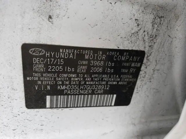 2016 HYUNDAI ELANTRA GT   