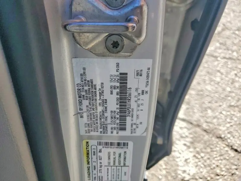 2017 FORD FUSION SE HYBRID  