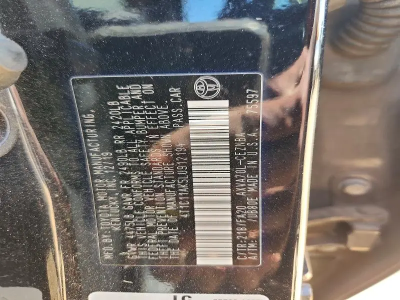 2020 TOYOTA CAMRY LE  