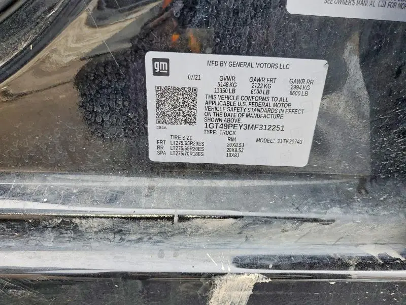 2021 GMC SIERRA K2500 AT4  