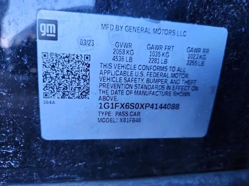 2023 CHEVROLET BOLT EV 2LT  