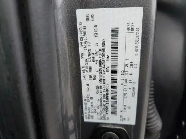 2023 FORD F150 SUPERCREW  