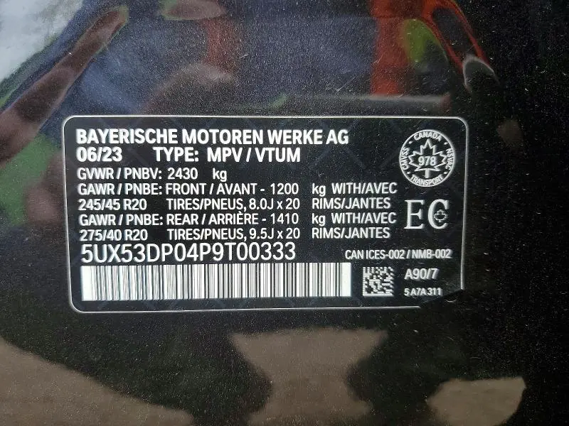 2023 BMW X3 XDRIVE30I  