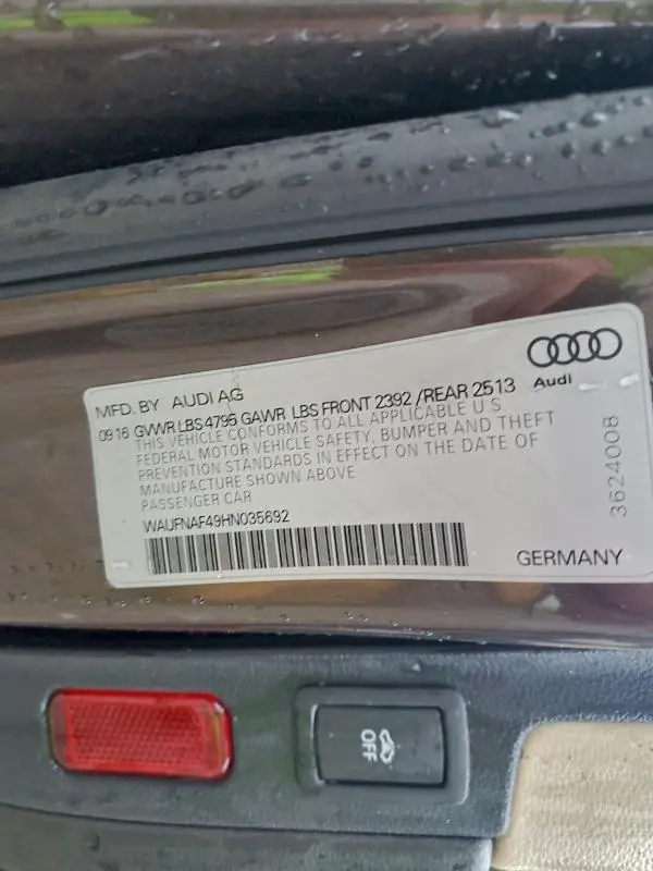 2017 AUDI A4 PRESTIGE  