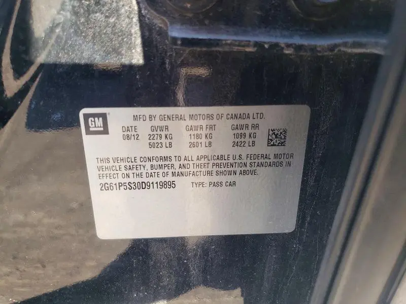 2013 CADILLAC XTS LUXURY COLLECTION  