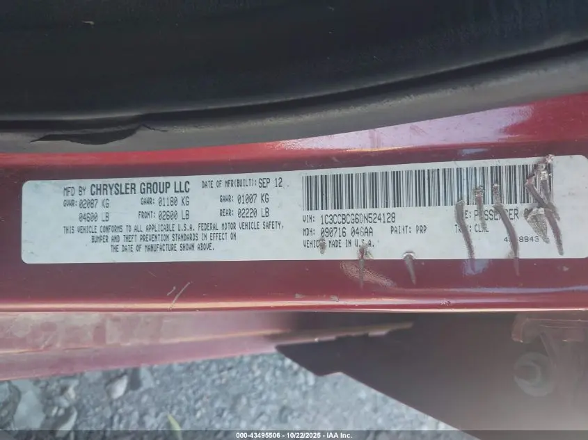 2013 CHRYSLER 200 LIMITED