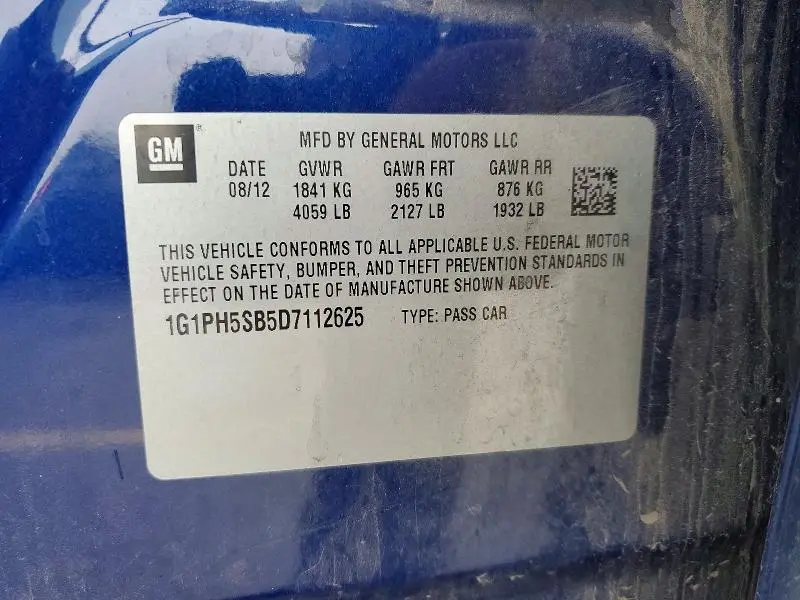 2013 CHEVROLET CRUZE ECO  