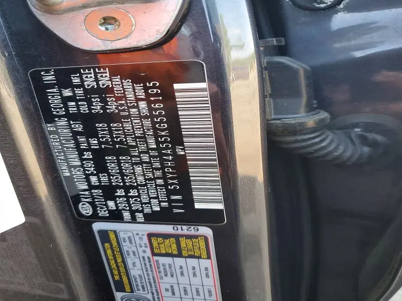 2019 KIA SORENTO EX V6  