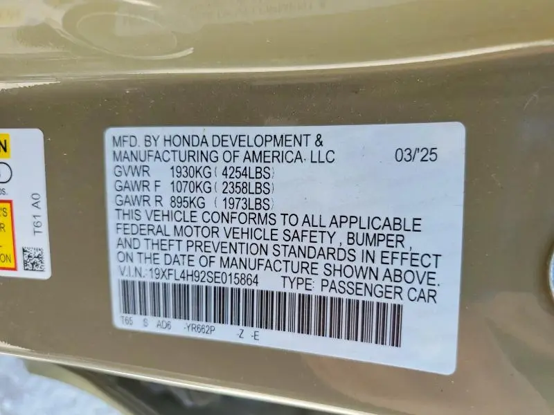 2025 HONDA CIVIC SPORT TOURING  