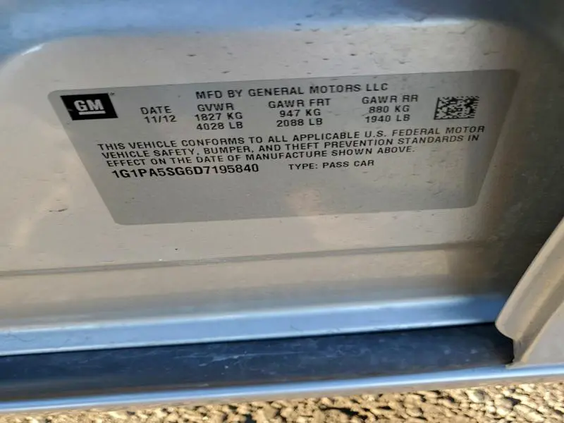 2013 CHEVROLET CRUZE LS  