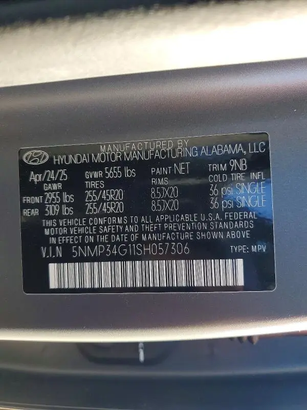 2025 HYUNDAI SANTA FE LIMITED  