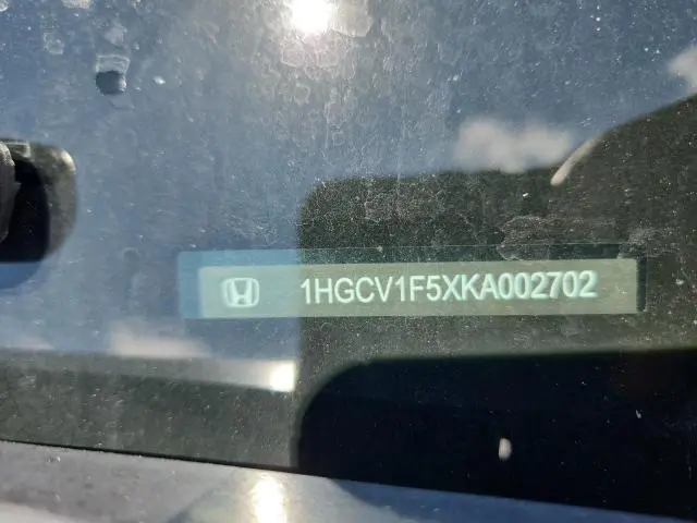 2019 HONDA ACCORD EXL  