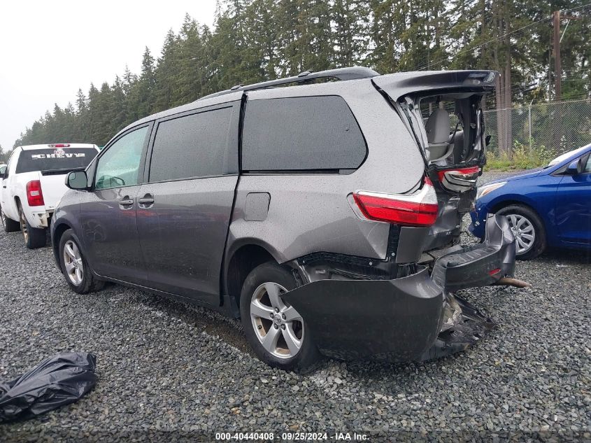 2017 TOYOTA SIENNA LE 8 PASSENGER