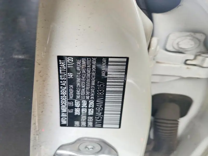 2021 MERCEDES-BENZ CLA 250 4MATIC  