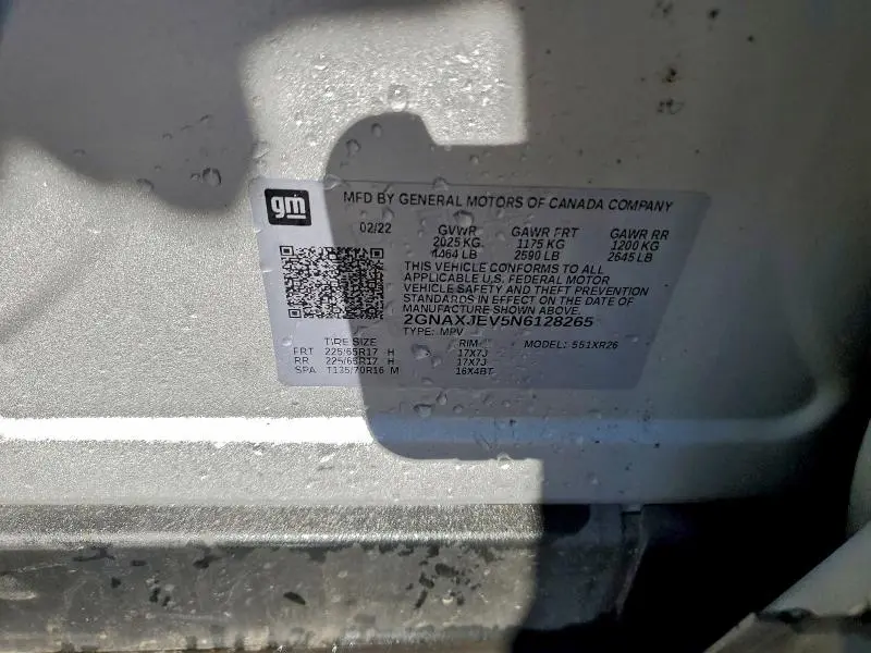 2022 CHEVROLET EQUINOX LT  