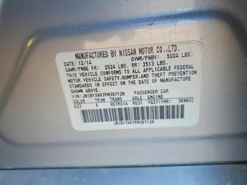 2015 INFINITI Q50 BASE  