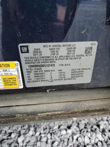 2015 CHEVROLET TRAVERSE LS  