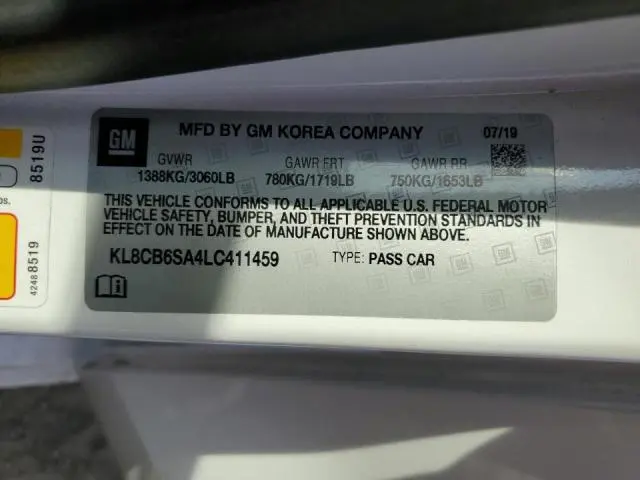 2020 CHEVROLET SPARK LS  