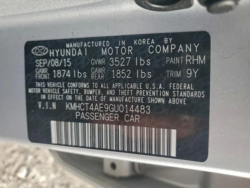 2016 HYUNDAI ACCENT SE  