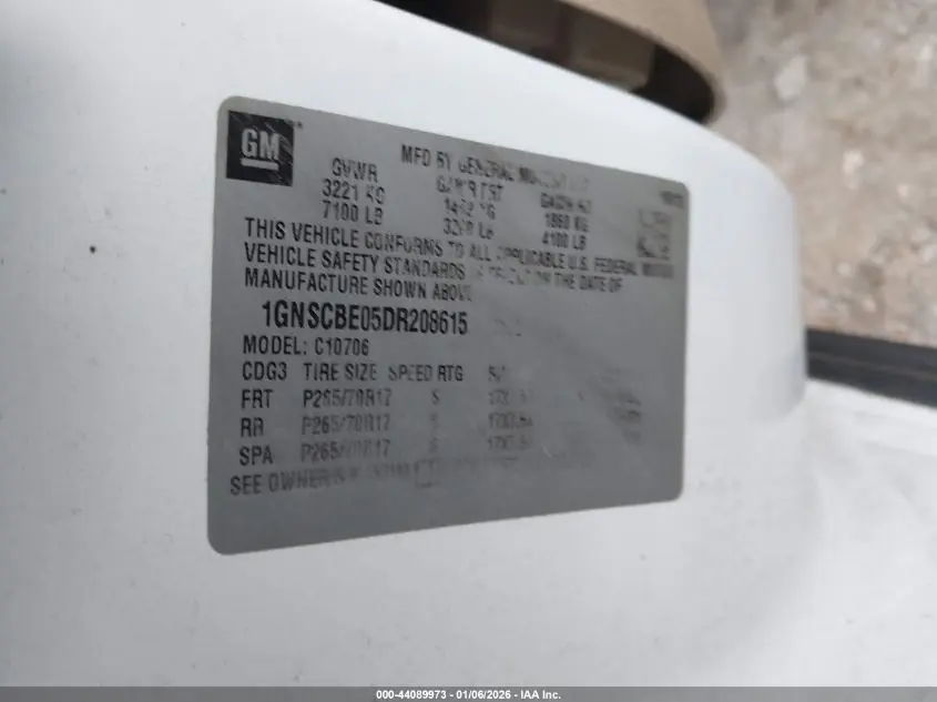 2013 CHEVROLET TAHOE LT