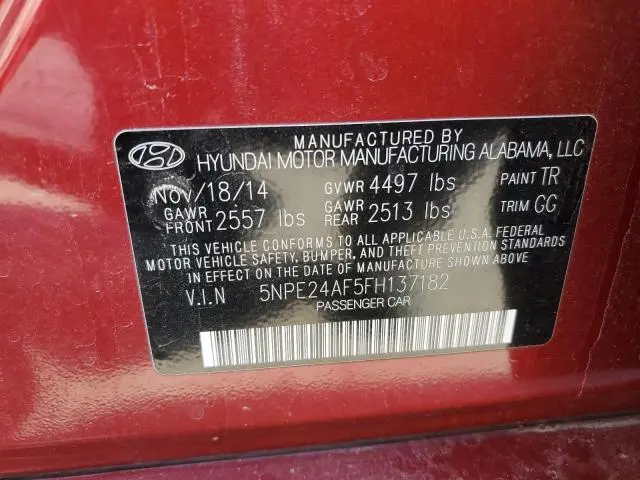 2015 HYUNDAI SONATA SE  