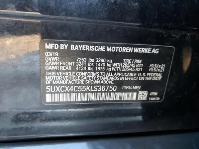 2019 BMW X7 XDRIVE50I  