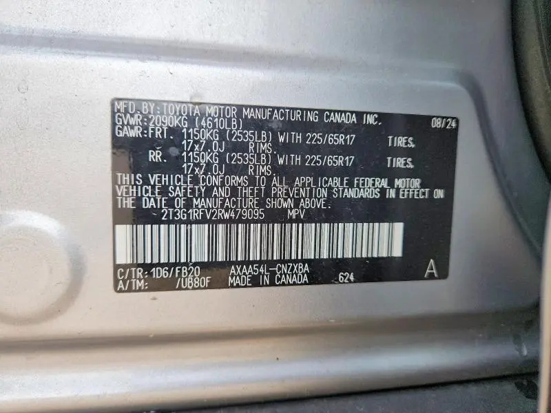 2024 TOYOTA RAV4 LE  