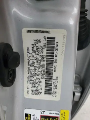 2013 TOYOTA COROLLA BASE  