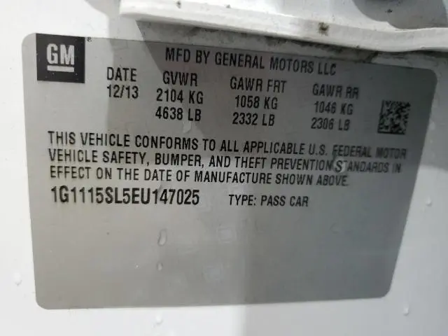 2014 CHEVROLET IMPALA LT  