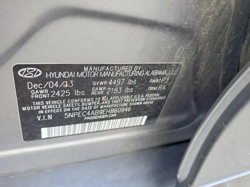 2014 HYUNDAI SONATA LIMITED 2.0T  