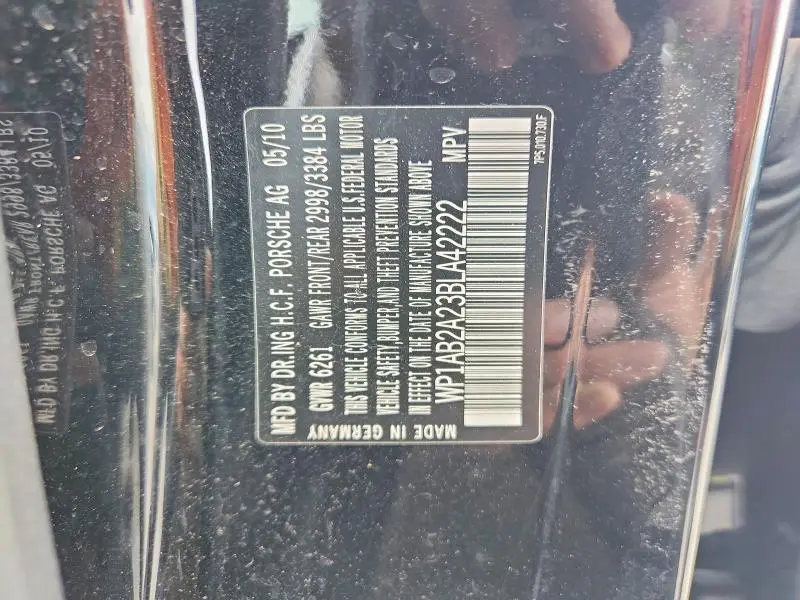 2011 PORSCHE CAYENNE S  