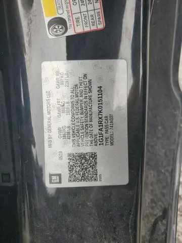 2019 CHEVROLET CAMARO LS  