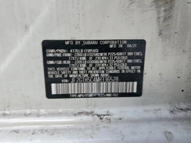 2021 SUBARU CROSSTREK SPORT  