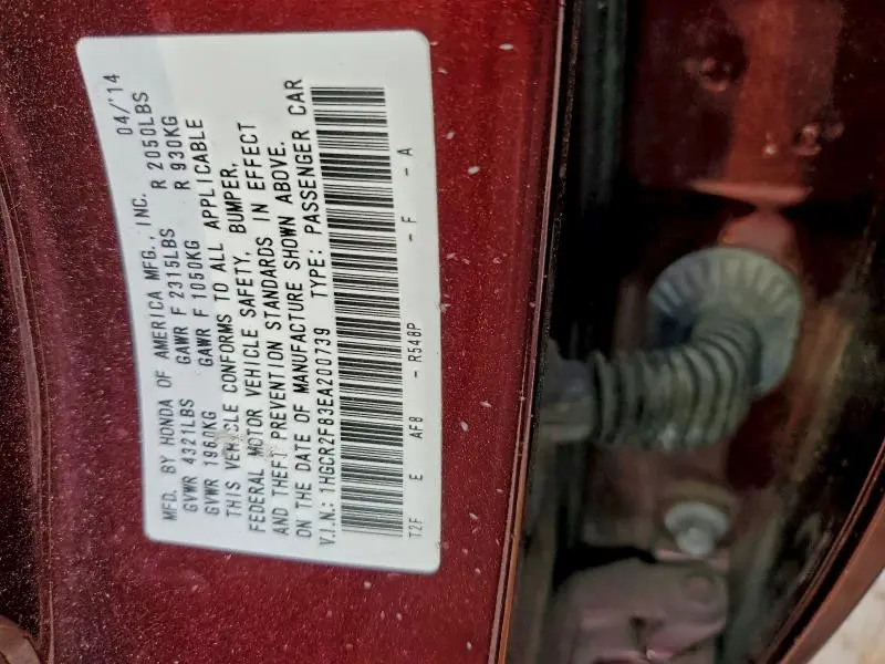 2014 HONDA ACCORD EXL  