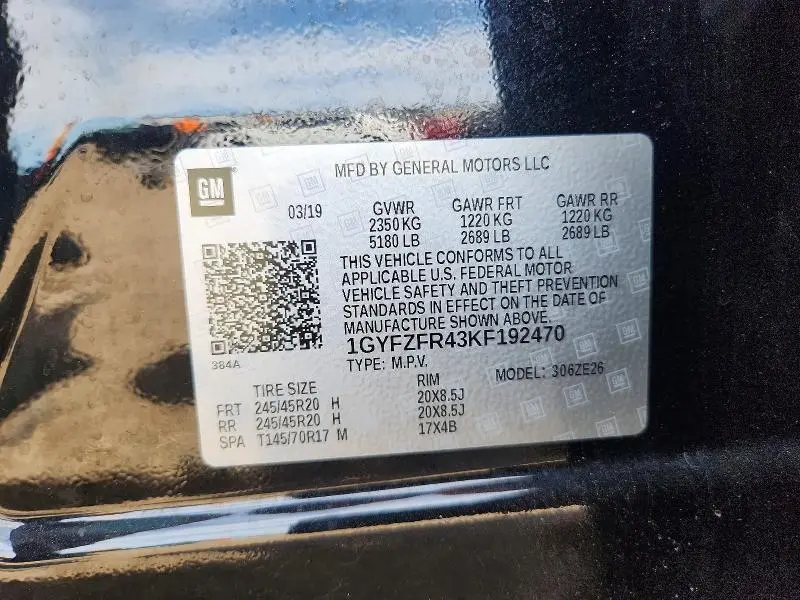 2019 CADILLAC XT4 SPORT  