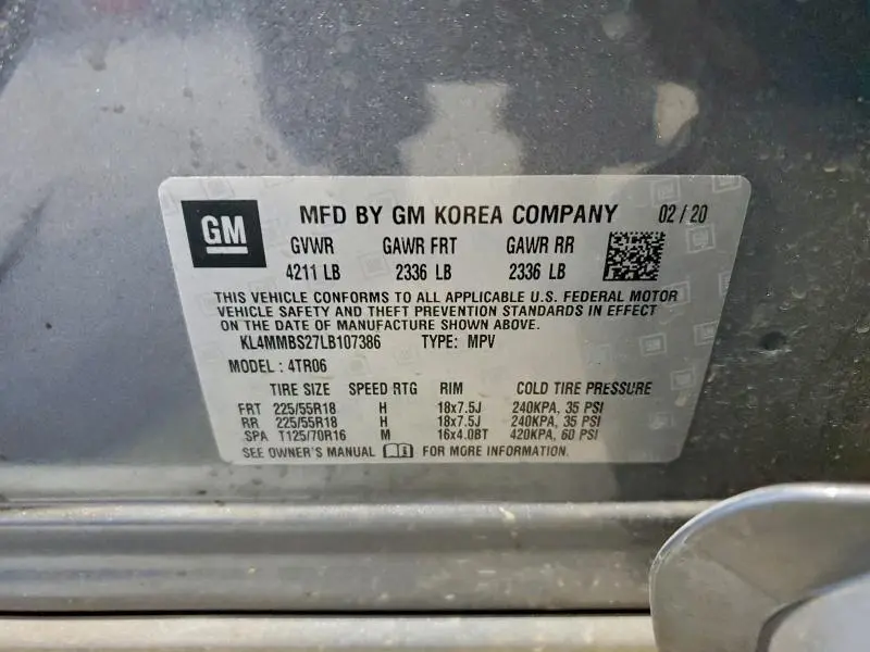 2020 BUICK ENCORE GX PREFERRED  