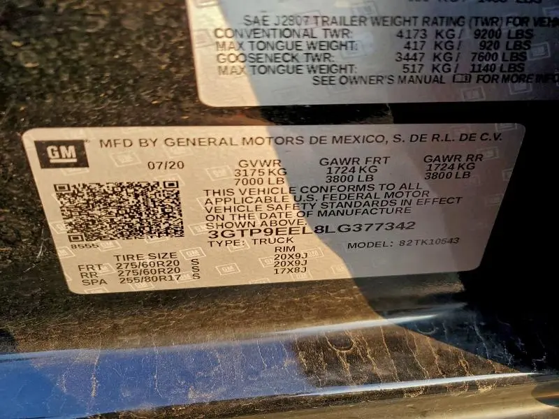 2020 GMC SIERRA K1500 AT4  