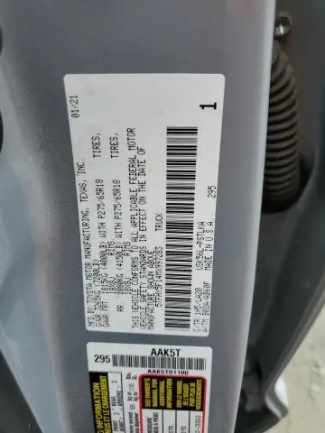2021 TOYOTA TUNDRA CREWMAX LIMITED  