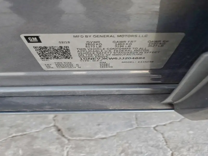 2018 CHEVROLET TRAVERSE PREMIER  